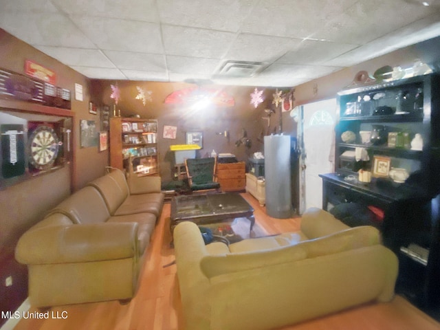 305 Bazinsky Rd, Vicksburg, MS 39180 - living area with a paneled ceiling and wood finished floors