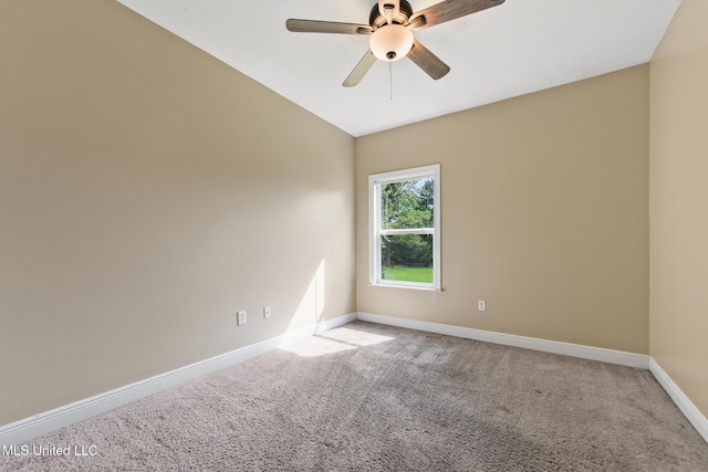10566 W River Vue, Biloxi, MS 39532 - spare room featuring carpet and a ceiling fan