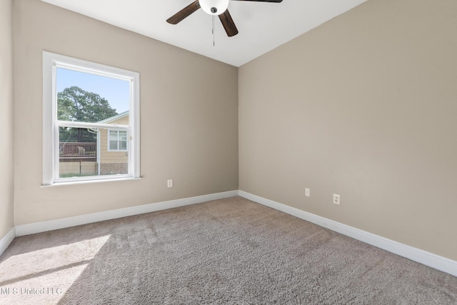 10566 W River Vue, Biloxi, MS 39532 - carpeted empty room featuring ceiling fan and baseboards