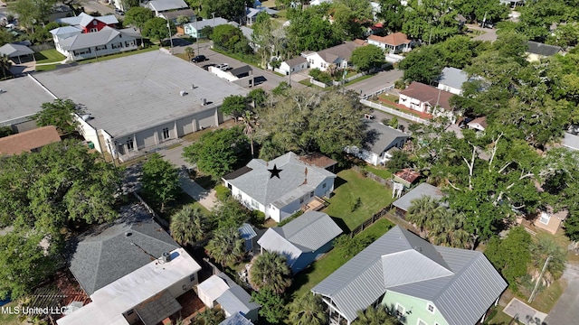 211 Demontluzin Ave, Bay Saint Louis, MS 39520 - aerial view of property and surrounding area with nearby suburban area
