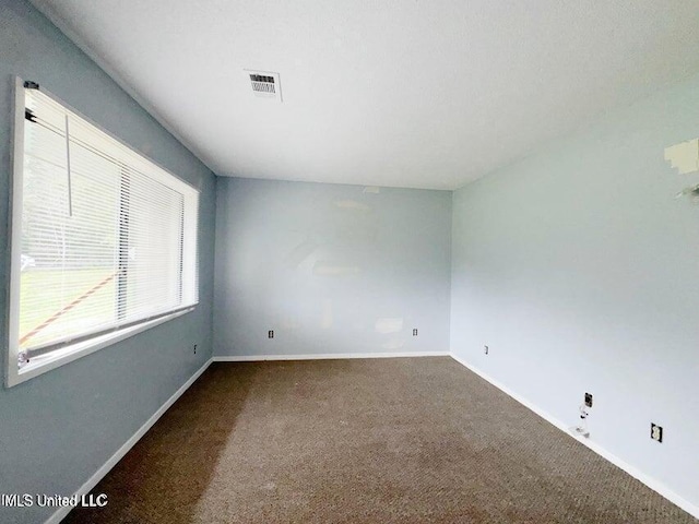 unfurnished room with carpet flooring