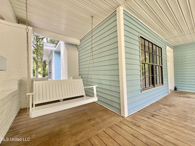 708 Lee Ave, Crystal Springs, MS 39059 - view of wooden deck