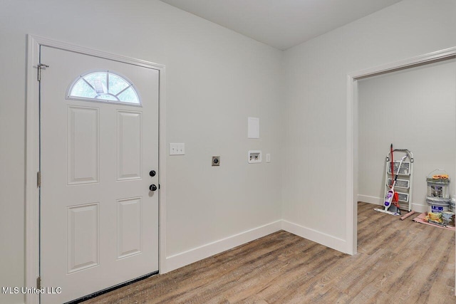 233 Allstate Dr, Jackson, MS 39211 - entryway with light wood-style floors and baseboards