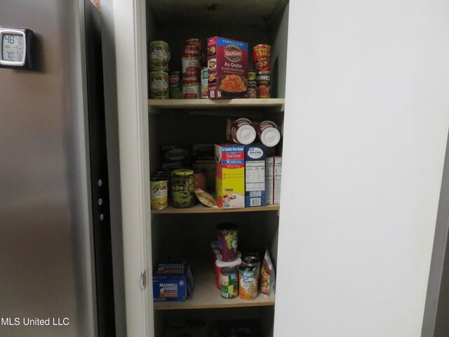 view of pantry