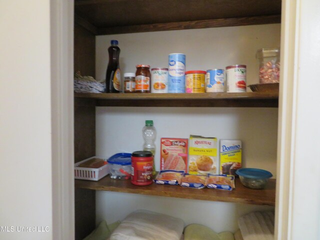 view of pantry