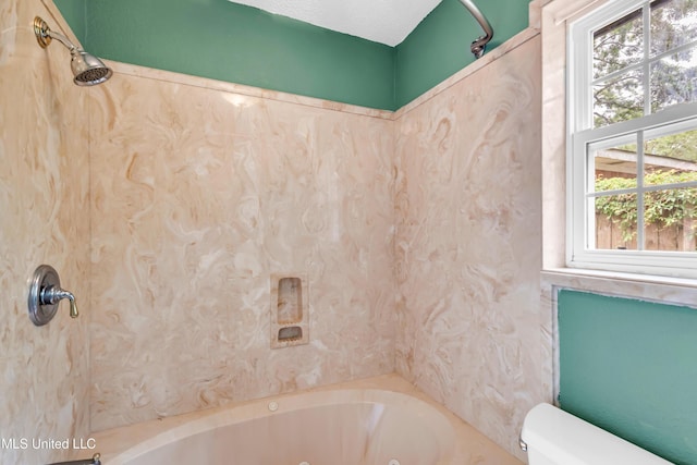 full bathroom with toilet