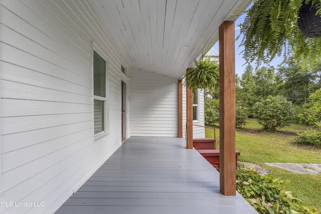 21021 Old River Rd, Vancleave, MS 39565 - wooden deck with a lawn
