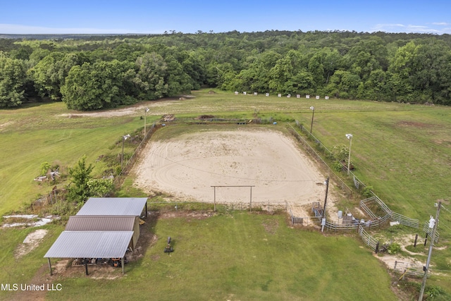 21021 Old River Rd, Vancleave, MS 39565 - overview of rural landscape featuring a forest