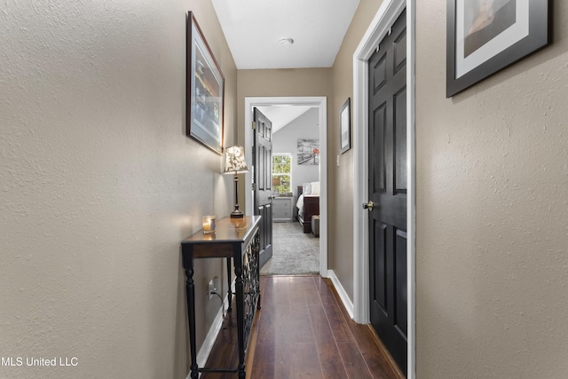 13625 Mount Pleasant Rd, Vancleave, MS 39565 - corridor with wood-type flooring and baseboards
