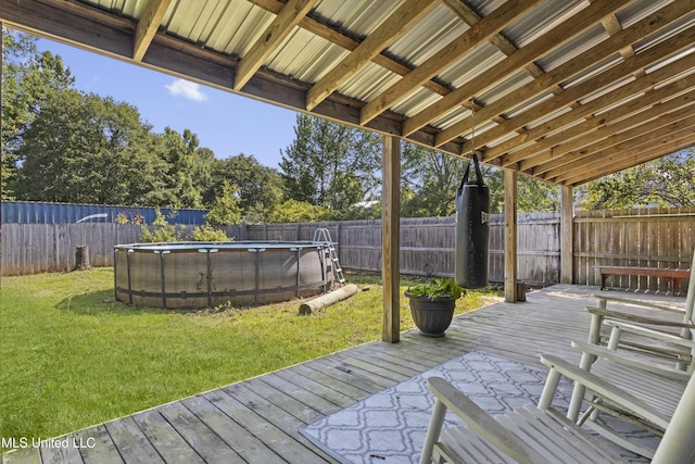 13625 Mount Pleasant Rd, Vancleave, MS 39565 - deck with a fenced backyard