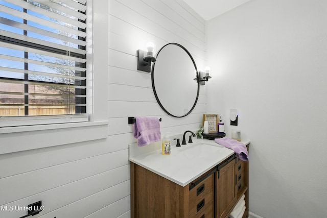 bathroom with vanity