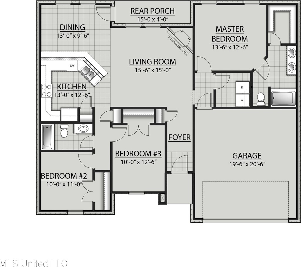 6 Cameron Cv, Long Beach, MS 39560 - view of layout