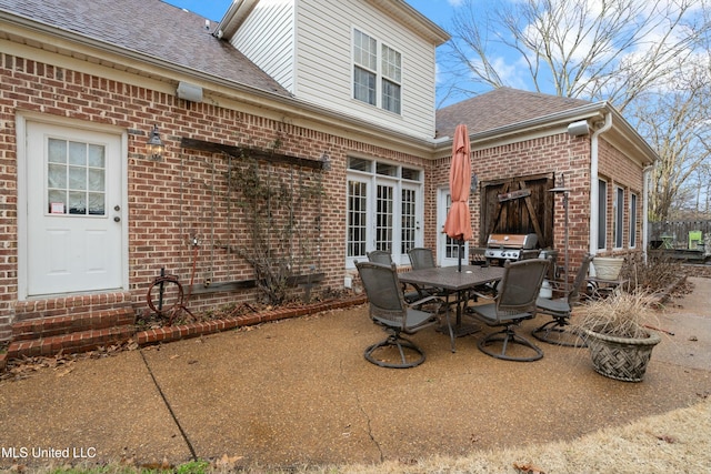 view of patio / terrace featuring area for grilling