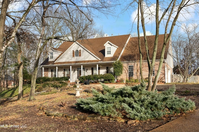 view of cape cod home