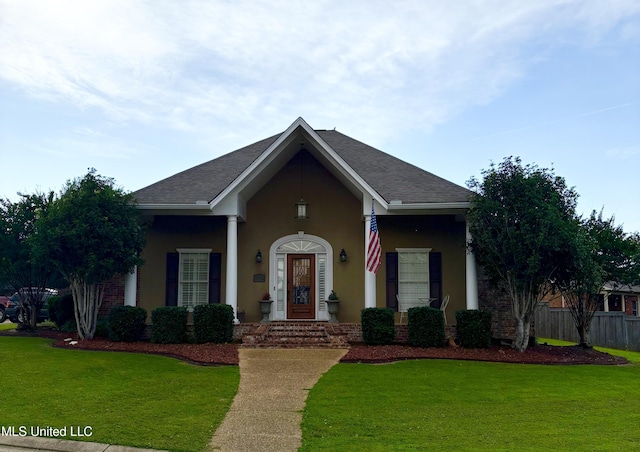 312 Grandview Ct, Pearl, MS 39208 - view of front of home with stucco siding and roof with shingles