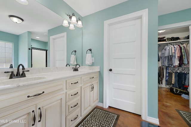 bathroom featuring vanity