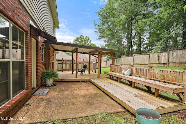 103 Cavitt Cv, Clinton, MS 39056 - fenced backyard featuring a wooden deck