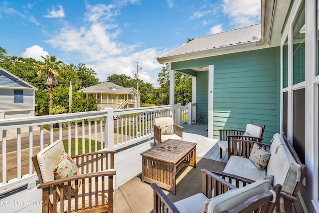 112 Vista Dr, Pass Christian, MS 39571 - deck featuring an outdoor hangout area