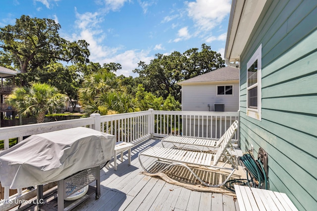 112 Vista Dr, Pass Christian, MS 39571 - deck featuring a grill