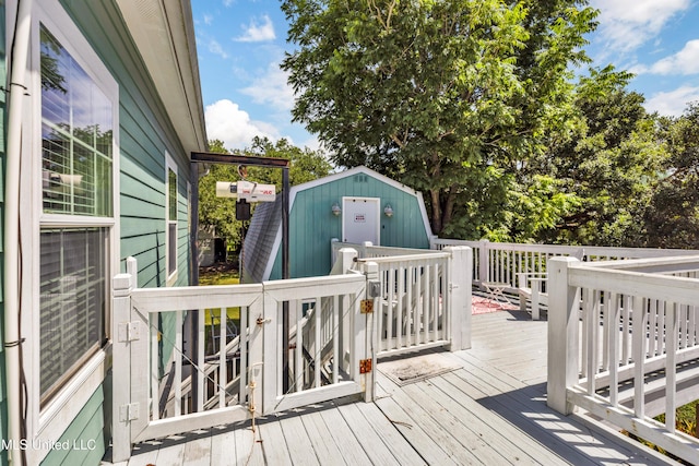 112 Vista Dr, Pass Christian, MS 39571 - wooden deck with a shed