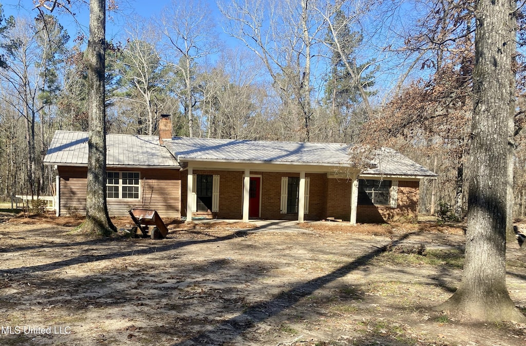 view of rear view of property