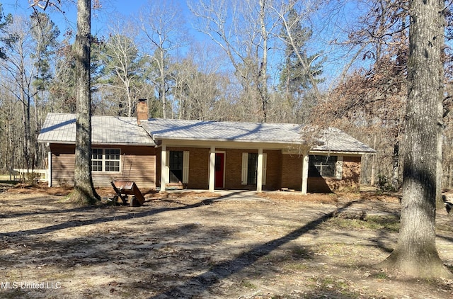 view of rear view of property