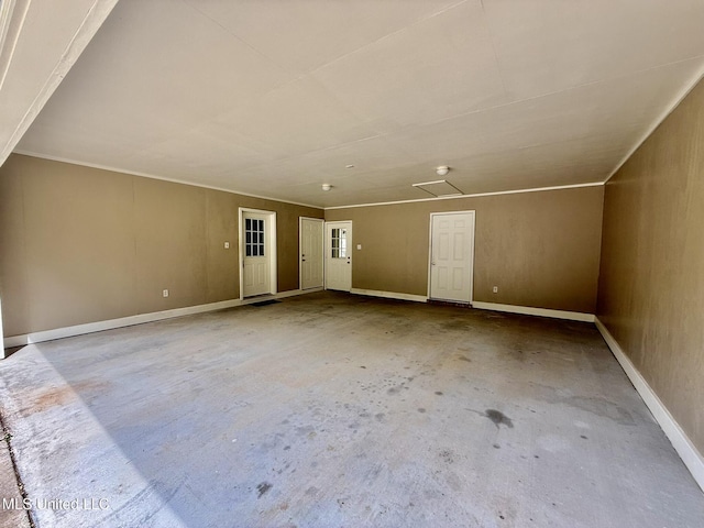 110 Frye Rd, Hattiesburg, MS 39401 - bonus room featuring unfinished concrete floors and baseboards