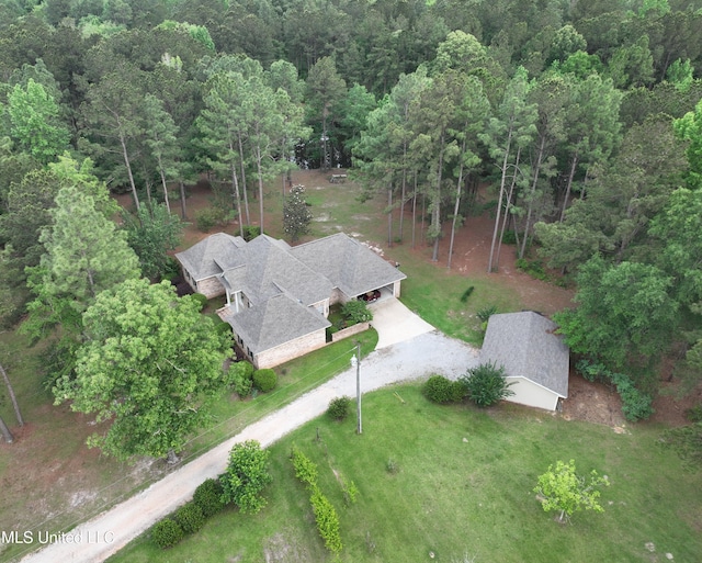 110 Frye Rd, Hattiesburg, MS 39401 - view from above of property with a forest