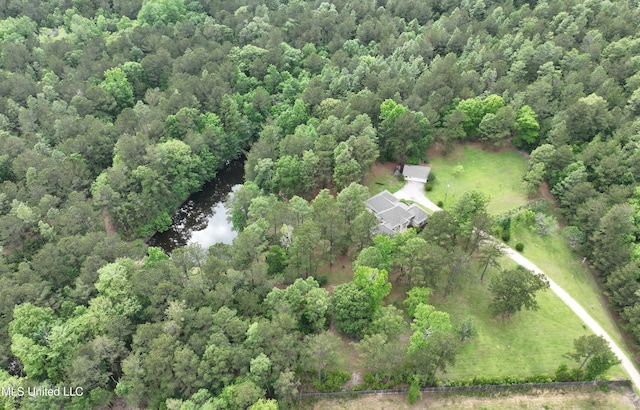 110 Frye Rd, Hattiesburg, MS 39401 - aerial overview of property's location with a heavily wooded area