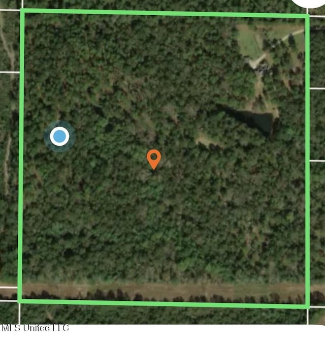 110 Frye Rd, Hattiesburg, MS 39401 - map / location featuring property boundaries highlighted