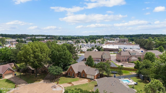 drone / aerial view featuring a residential view