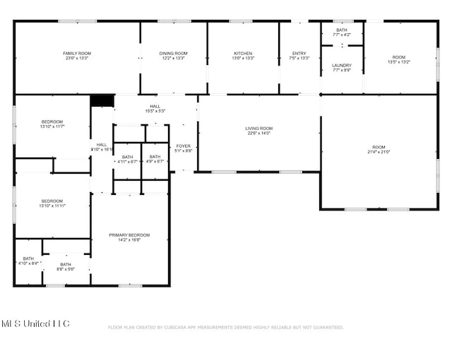 78 Bayou Cir, Gulfport, MS 39507 - home floor plan