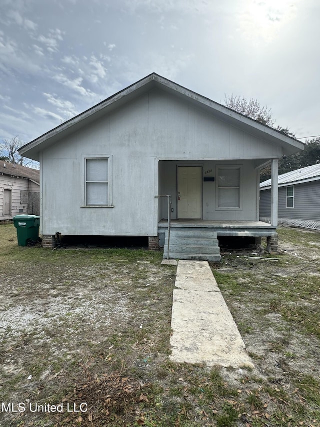 view of rear view of property