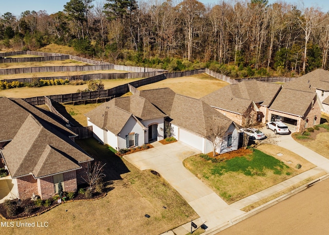 birds eye view of property