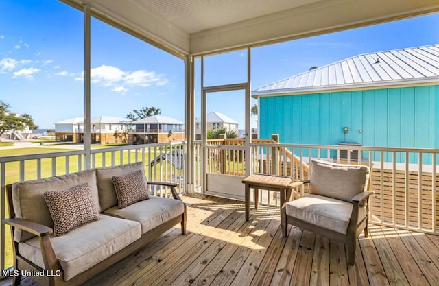 view of sunroom / solarium