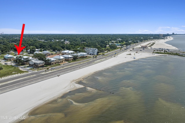 124 Arkansas Ave, Gulfport, MS 39507 - drone / aerial view with a water view