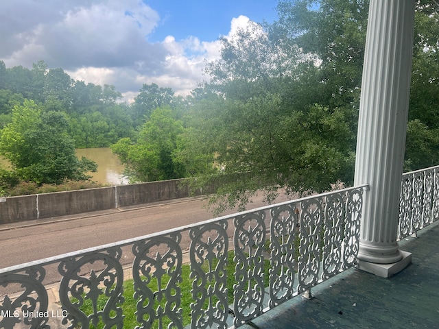 view of balcony