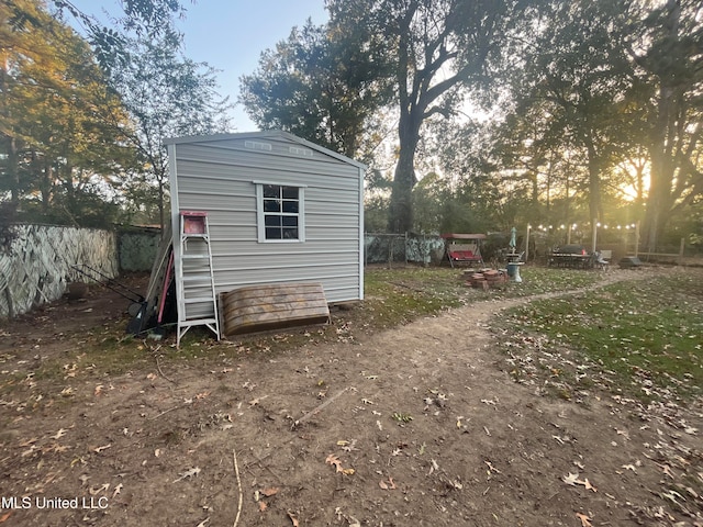 view of outbuilding