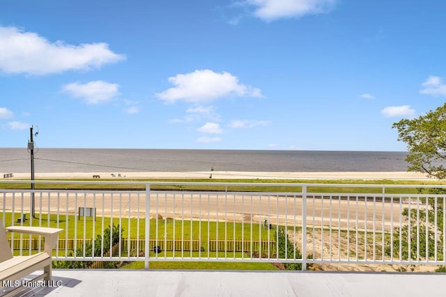 26470 W Beach Blvd, Pass Christian, MS 39571 - water view with local beach
