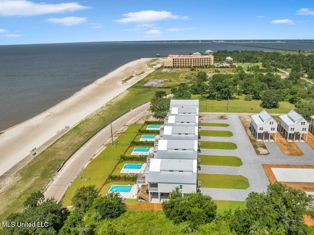 26470 W Beach Blvd, Pass Christian, MS 39571 - aerial view of a large body of water and a pool area