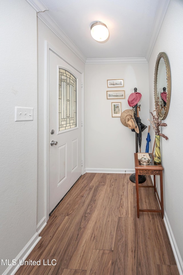 3230 Cumberland Rd Unit 18, Ocean Springs, MS 39564 - foyer entrance with crown molding, baseboards, and wood finished floors