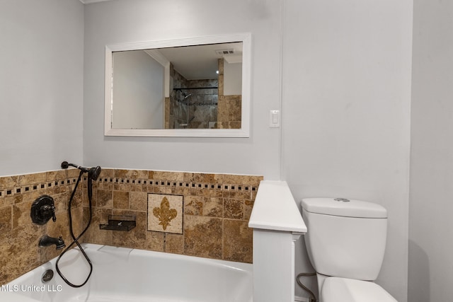 18401 Dogwood Ln, Saucier, MS 39574 - full bathroom featuring toilet and a bathing tub