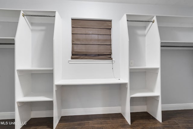 18401 Dogwood Ln, Saucier, MS 39574 - walk in closet with wood finished floors