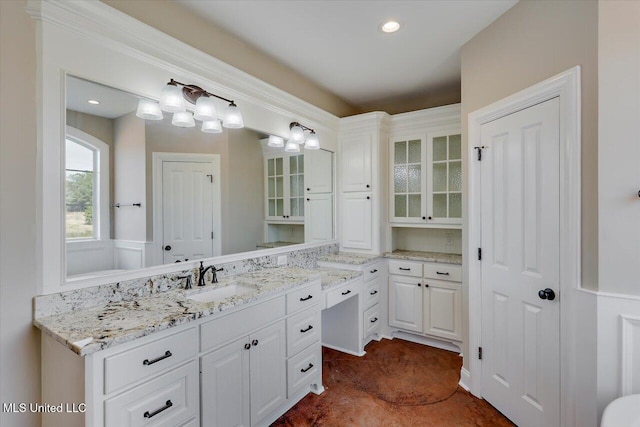 bathroom featuring vanity