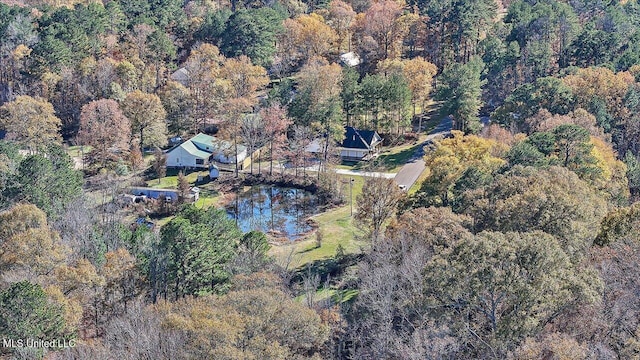 148 Stanton Hall Dr, Florence, MS 39073 - aerial overview of property's location featuring a heavily wooded area