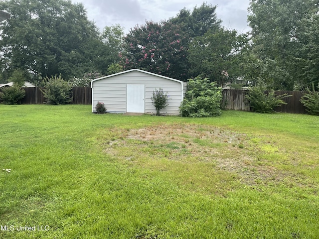 137 Phil Ln, Sardis, MS 38666 - fenced backyard with a storage shed