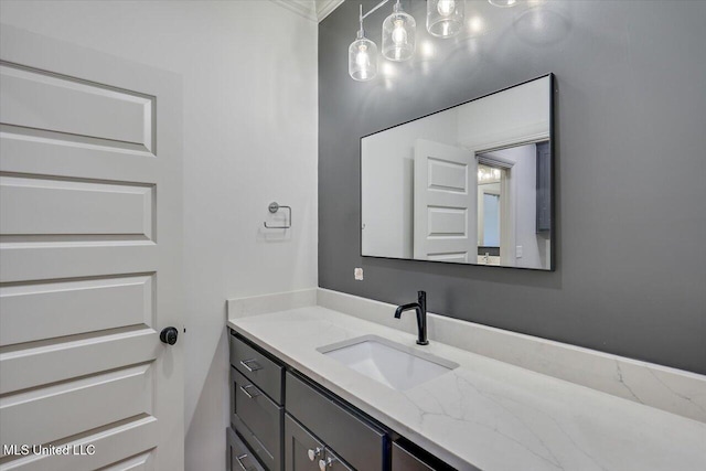 bathroom with vanity