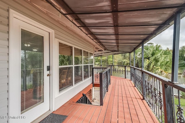 view of wooden terrace