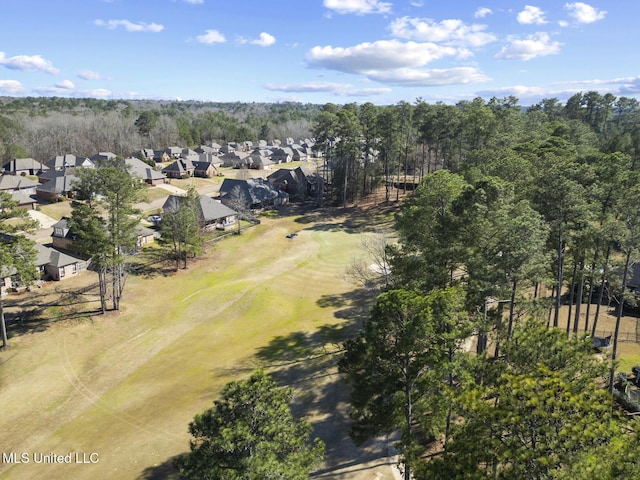 bird's eye view featuring a residential view