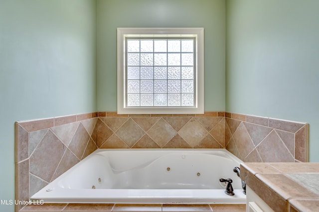 104 Faith Way, Brandon, MS 39042 - full bathroom featuring a tub with jets and vanity